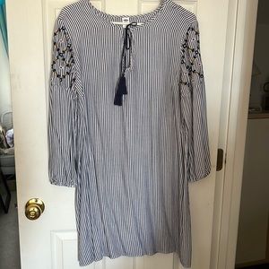 Old Navy | navy striped tunic dress. Very soft material. 34” length.